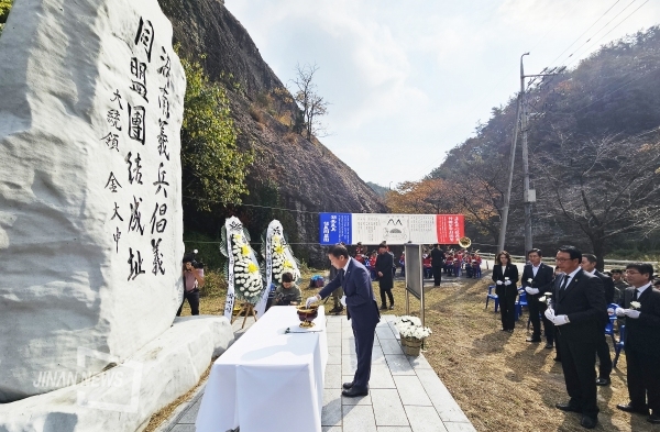 호남의병창의 동맹단 결성 116주년 기념 '호국제전추모제'가 26일 열렸다.